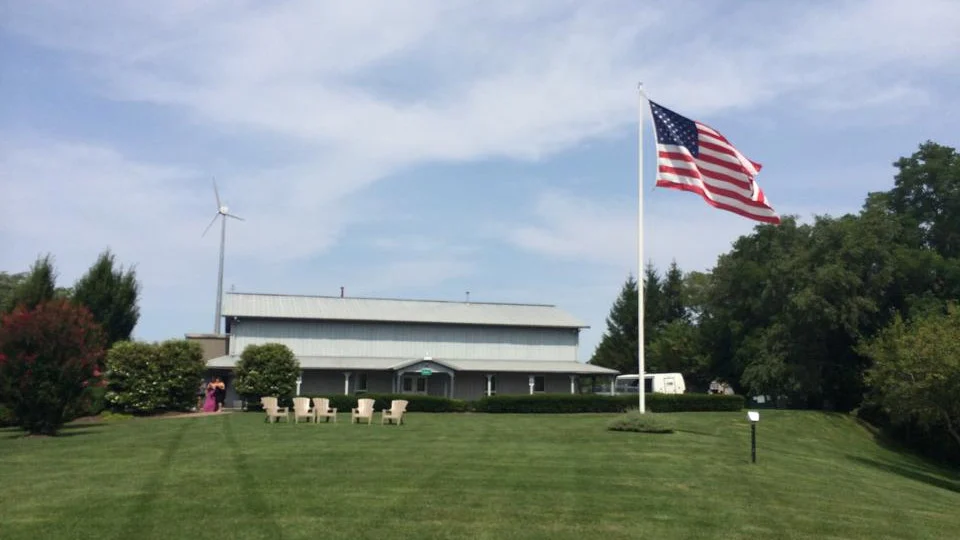The grounds and winery at Osprey’s Dominion
